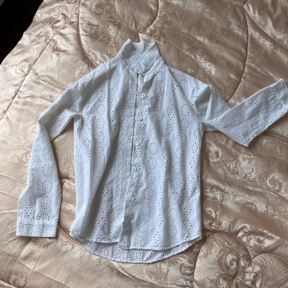 Zara White Casual Button Down Shirt - Picture 1 of 6